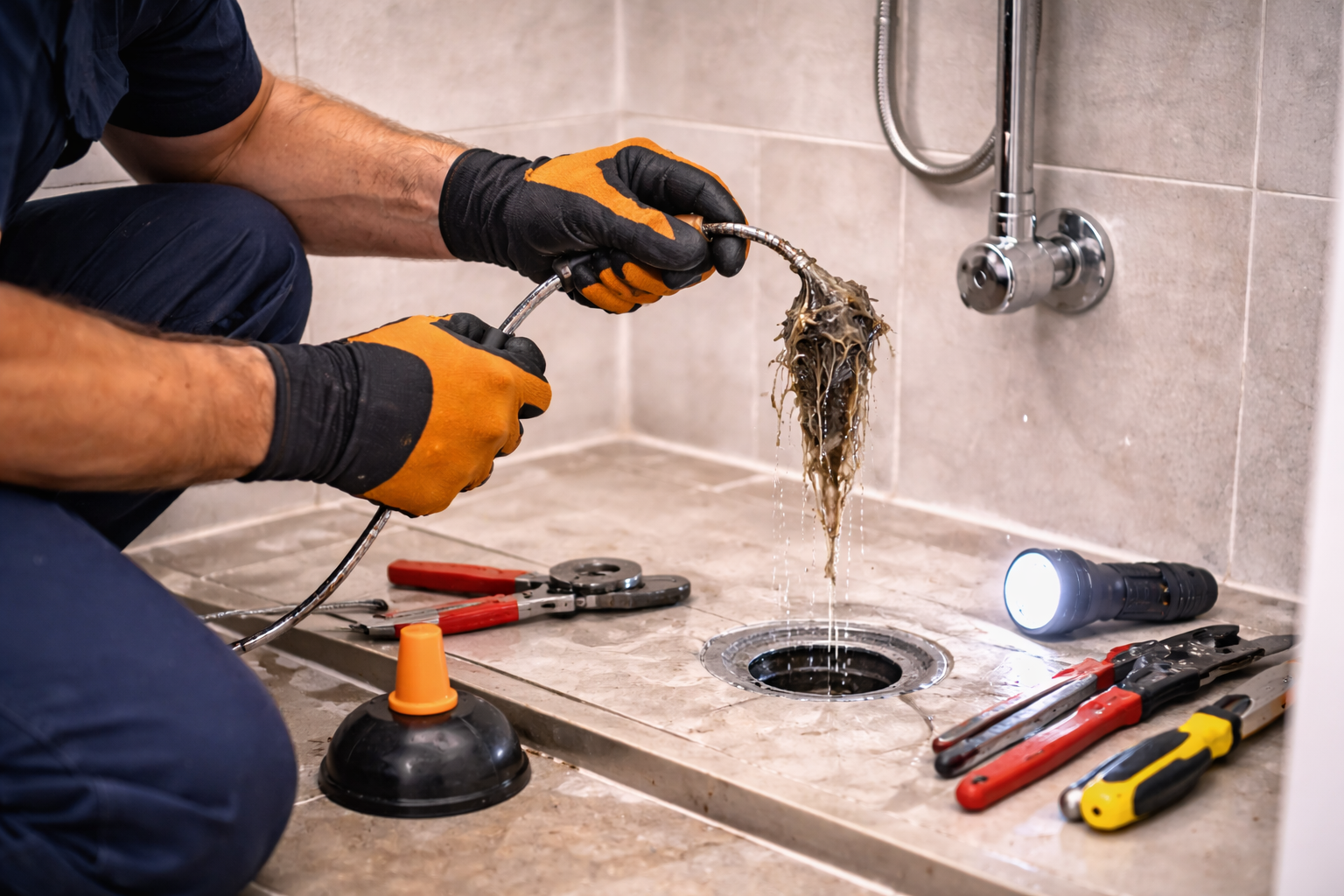 Débouchage douche ou baignoire